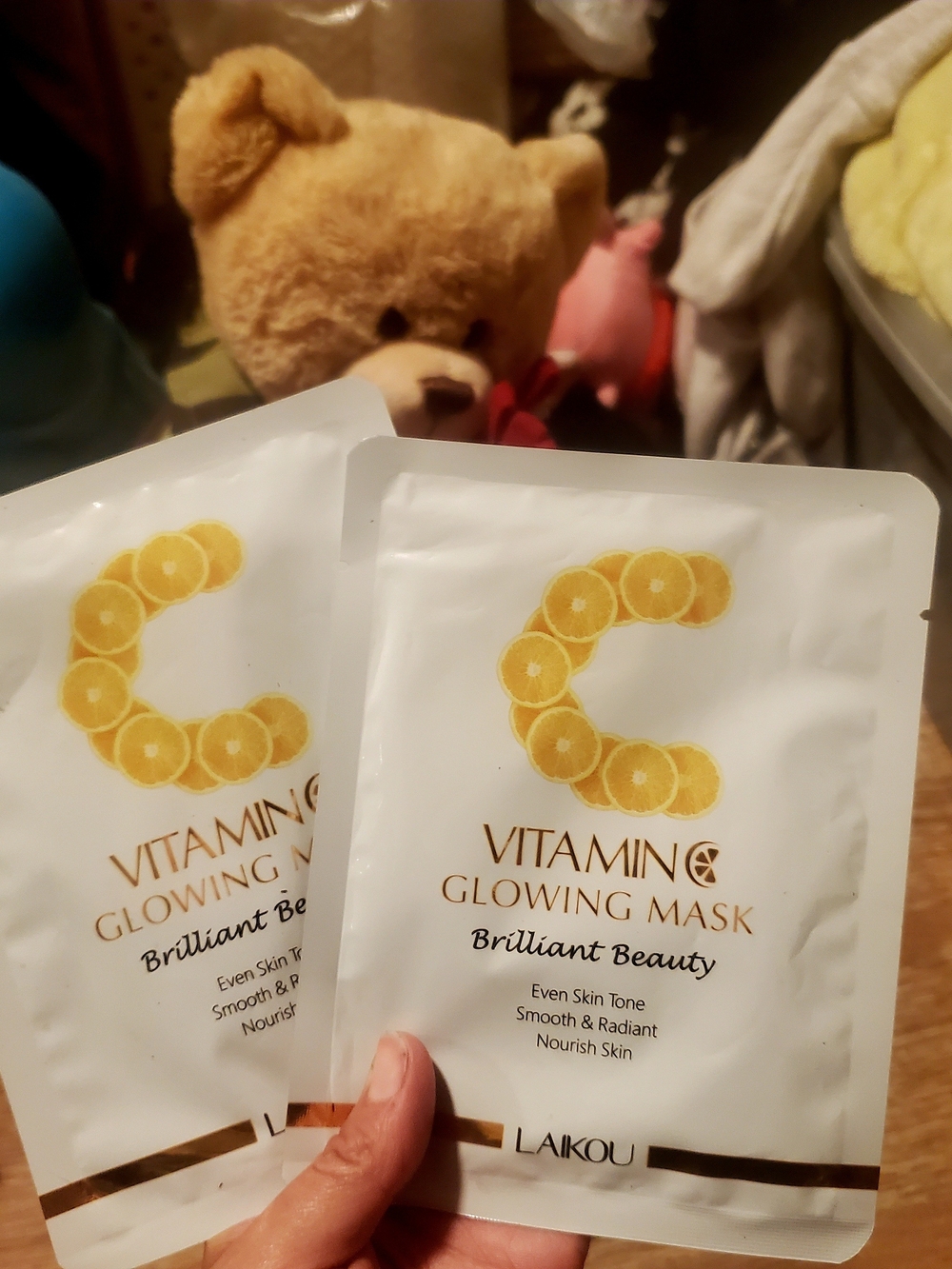 LAIKOU Vitamin C Glowing Mask - 2 Packs